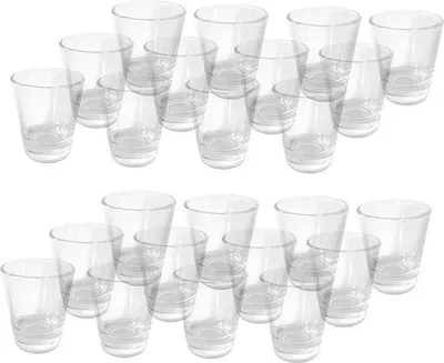Productafbeelding van Famanu shotglazen: 2 cl, 4 cl, 20 ml, 40 ml - Geschikt voor de vaatwasser, ideaal voor feestjes