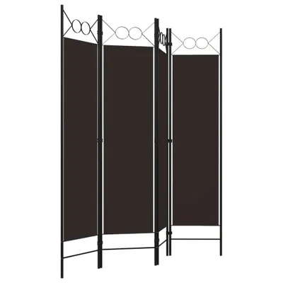 Produktbild von "2026 Aktion" 4-tlg. Raumteiler Paravent Elegantes Design - Trennwand/Sichtschutz - Braun 160x180 cm DEMöbel 1811379