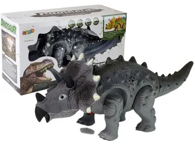 Immagine prodotto di Dinosauro Triceratopo su batteria grigia