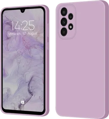 Produktbild von Hülle für Samsung Galaxy A33 5G Case Cover Bumper Silikon Softgrip Schutzhülle Farbe: Lila