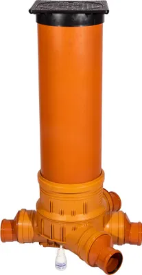 Produktbild von SPEEDPLANT Revisionsschacht Abwasser DN315 / 4 x DN125 - Kontrollschacht - Schachtboden, Rohr, Deckel und Gleitmittel Komplett-Set