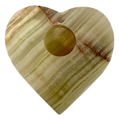 Immagine prodotto di Top tessile Portacandele Onyx Cuore