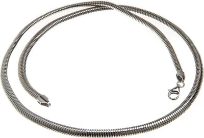 Produktbild von SILBERKETTEN STORE Schlangenkette, oval 4,5mm - 925 Silber, Länge wählbar von 40-100cm - 55cm
