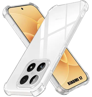 Image de Coque pour Xiaomi 17, Protection Silicone Antichoc Slim Coins Renforcés Transparent