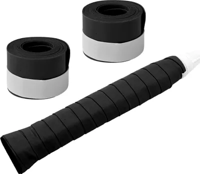 Produktbild von 2 Stück Tennisschläger-Griffband, Trockenes Tennisschläger-Übergriffband, Schweißabsorbierender Griff, Schläger-Übergriffband, Schwarz