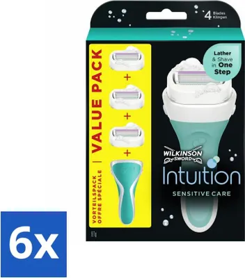 Immagine prodotto di Wilkinson Sword - Lame di ricambio - Intuition 2-in-1 Sensitive Care - 3 lame - confezione risparmio - 6 pezzi