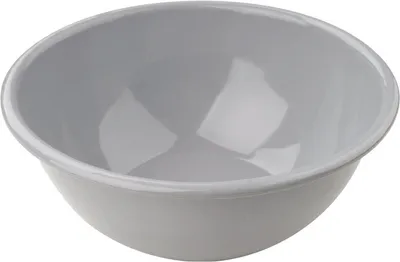Produktbild von Fackelmann Schüssel Ø 17 cm, hochwertige Emaille-Schüssel, umweltfreundliche Salatschüssel, Schale für Müsli, Obstschale für das Fühstück, Suppenschüssel für alle Herdarten (Farbe: Lichtgrau)