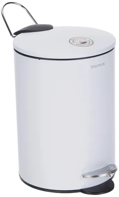 Image de BLOMUS Poubelle à pédale en inox TUBO Poubelle 3 litres blanc 68945