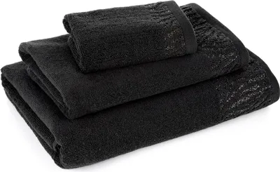 Produktbild von Eurofirany 459918, Schwarz, Einfarbig, Baumwolle, Polyester, 30 x 50 cm, 75 g