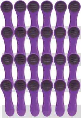 Produktbild von Famanu Wäscheklammern aus Edelstahl mit Soft Grip - 24 Stück