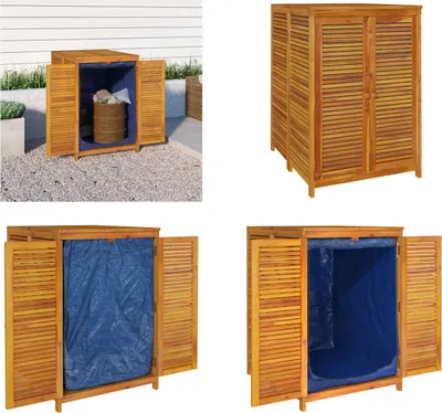 Image de vidaXL Boîte de jardin 70x87x104 cm bois massif acacia - Boîte de jardin - Boîte de rangement de jardin - Boîte de rangement extérieur - Boîte à outils