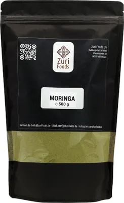 Produktbild von Moringapulver – 500g – 100% Reines Blattpulver in Rohkostqualität