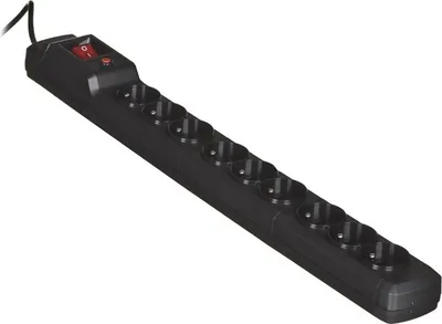 Produktbild von Listwa przeciwprzepięciowa Activejet COMBO 9gn/5m/cz (10A; 2300W) 5m; kolor czarny