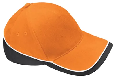 Immagine prodotto di Beechfield - Cappellino da baseball "Teamwear Competition" LT1157 (taglia unica) (arancione/nero/bianco)