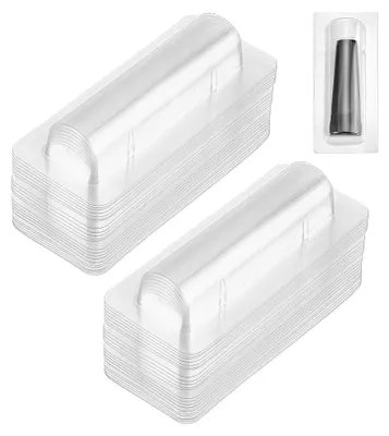 Obrázok produktu pre Solidchoice – 100 kusov priehľadných plastových obalov na mince, vhodné pre DIY projekty