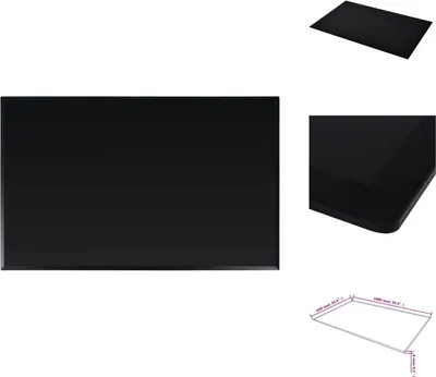 Immagine prodotto di vidaXL Piano da tavolo in vetro temperato Rettangolare 1000 x 620 mm - Piani da tavolo