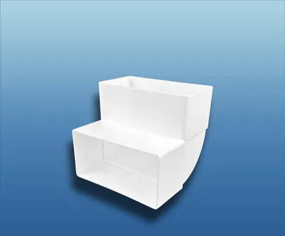 Produktbild von 90° Bogen vertikal : 100 (110x55) System: 100 (110x55)