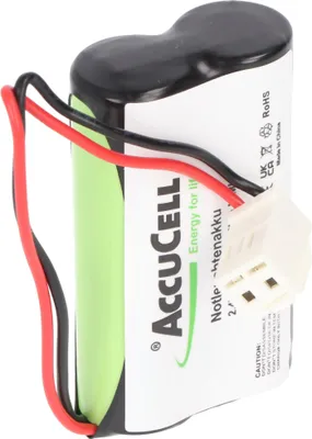 Produktbild von Notleuchtenakku NiMH 2,4V 1500mAh F1x2 Mignon mit 100mm Kabel ersetzt 11190038V/55, 11190039