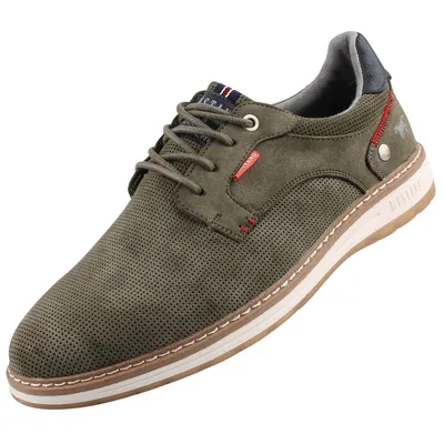 Produktbild von Mustang Veterschoenen Laag Veterschoenen Laag - Groen - Maat 45