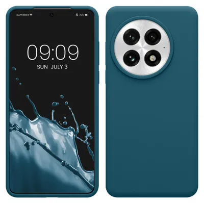 Produktbild von kwmobile Handyhülle für OnePlus 13 Hülle - Case Silikon - Kabelloses Laden - Schutzhülle Cover in Petrol