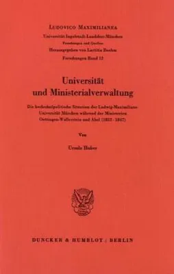 Produktbild von Universität und Ministerialverwaltung.