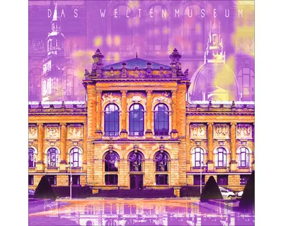 Produktbild von Glasbild Hannover das Weltenmuseum 50x50 cm