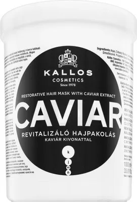 Produktbild von Kallos Caviar Anti-Aging Hair Mask nährende Maske für reifes Haar 1000 ml