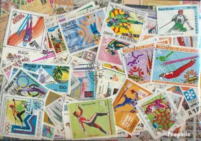Produktbild von Briefmarken Motive 200 verschiedene Skisport Marken