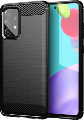 Produktbild von Kohlenstoffhülle Flexible Hülle Samsung Galaxy A72 4G Schwarz