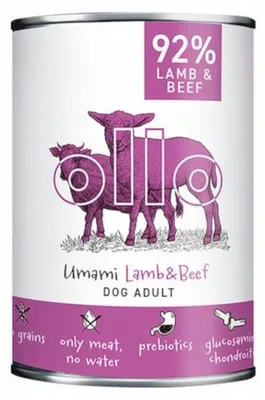 Imagen del producto de Comida húmeda para perros Ollo Umami, sabor cordero y ternera, 400 g
