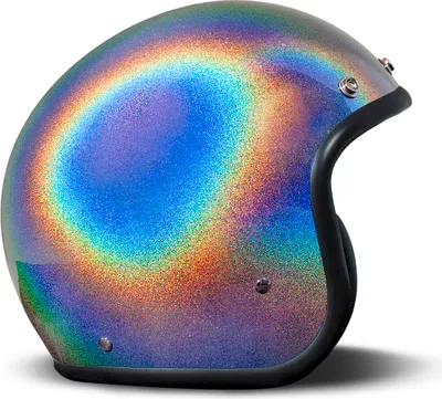 Produktbild von Jet Helm Cafe Racer DMD RETRO Rainbow Silber Glanz größe L