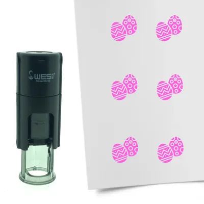Obrázok produktu pre Veľkonočné vajíčka CombiCraft Stamp 10mm okrúhle - ružový atrament