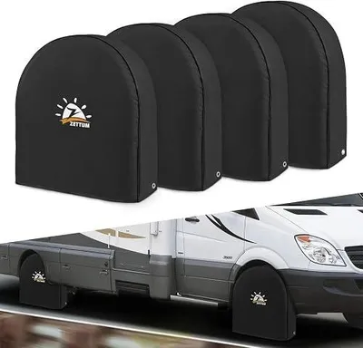 Zdjęcie produktu dla Pokrowce na opony 30 32 cali oxford 600D zestaw 4 sztuk samochód