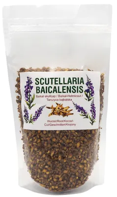 Produktbild von Baikal-Helmkraut Wurzel geschnitten 500g - loser Kräutertee (Scutellaria baicale)