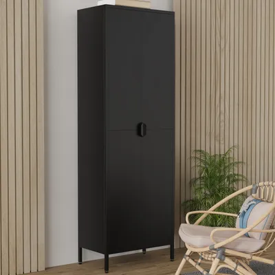 Produktbild von VCM Büroschrank mit 4 Fächern | Bücherschrank | Metallschrank | Maße ca. H. 180 x B. 60 x T. 35 cm - Flokas XL