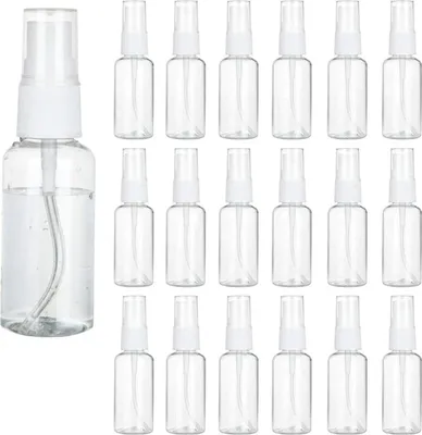 Produktbild von 20 Stück Sprühflaschen Kleine 30ml Mini Plastik zum Befüllen Parfüm, für Reise DIY Kosmetik