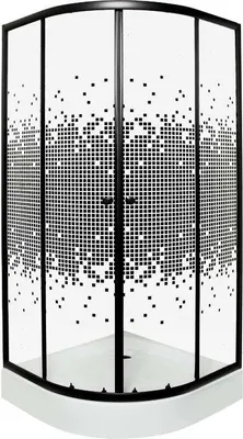Produktbild von KERRA PIXEL BL Duschwand + Duschwanne 90 x 90 cm