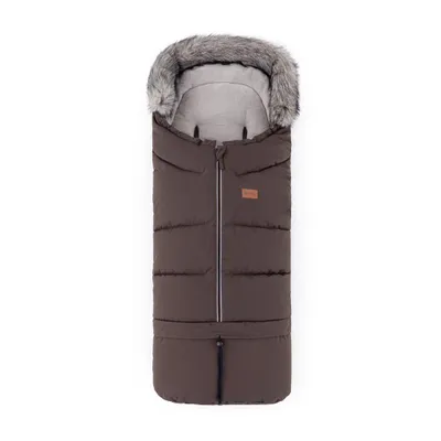 Image de Sac de couchage pour poussette Petite&Mars 4 en 1, modèle Arctic, pour poussette, buggy et siège auto. * Chaud * Imperméable * Coupe-vent (marron riche)