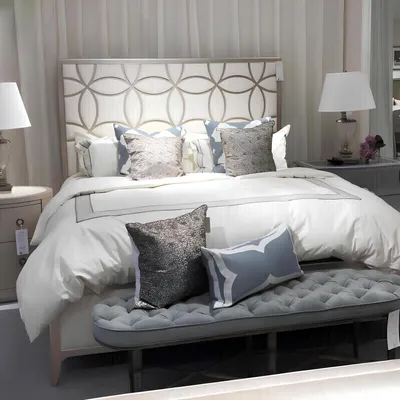 Produktbild von Bett Klassisch Polsterbett Luxus Doppel Schlafzimmer Holz Textil Betten 180x200
