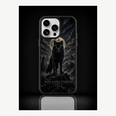 Zdjęcie produktu dla Etui na iPhone 15 Pro Max, pokrowiec ochronny na telefon z motywem wilka – LUNØIR ©