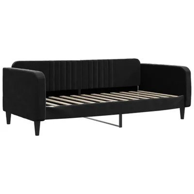 Zdjęcie produktu dla vidaXL Łóżko dzienne czarne aksamitne 100x200 cm