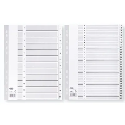 Produktbild von ELBA A-Z Register Verwendung für Papierformat: DIN A4 Werkstoff: Polypropylen