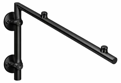Immagine prodotto di Glaswerk Westfalen - SET Supporto a L per pensilina in vetro - acciaio inoxnero