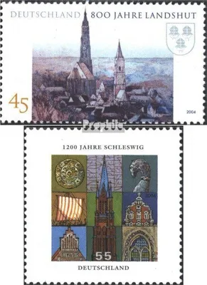 Produktbild von Briefmarken BRD (BR.Deutschland) 2004 Mi 2376,2377 (kompl.Ausg.) gestempelt Landshut