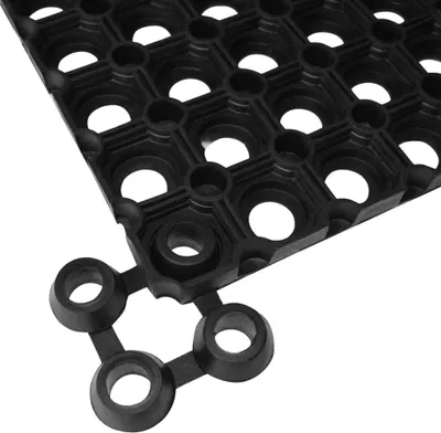 Produktbild von Verbinder für Ringgummimatten, 10 Stück, Schwarz