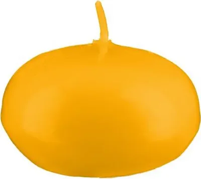 Produktbild von Schwimmkerzen Gelb/Orange Ø 60 x 24 mm, 20 Stück