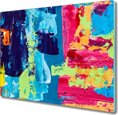 Produktbild von Coloray Herdabdeckplatte 60x52 cm Schneidebrett Kochplattenabdeckung Küchenbrett Hackbrett - Malerei