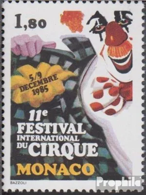 Produktbild von Briefmarken Monaco 1985 Mi 1717 (kompl.Ausg.) postfrisch Zirkusfestival