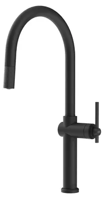 Image de Gessi 60672, Tahem, Noir, Poignée à levier, Autolubrifiant, 3/8", Type J