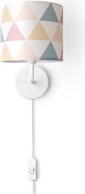 Produktbild von Wandleuchte Stofflampenschirm Tischlampe Nachttischlampe E14 Vintage Retro Rund